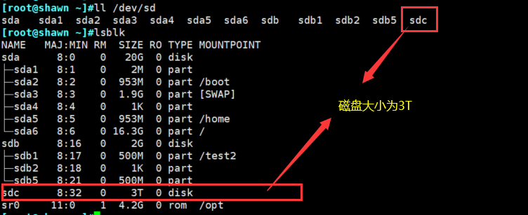 gdisk 磁盘查看